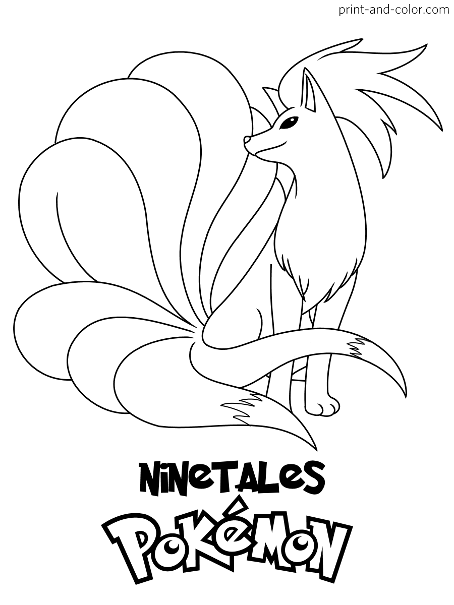 Pokemon coloring pages print and color