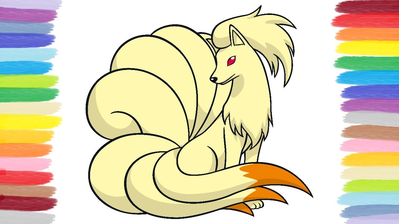 How to color ninetales pokãmon