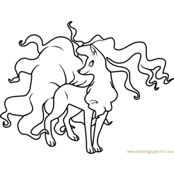 Ninetales coloring pages for kids