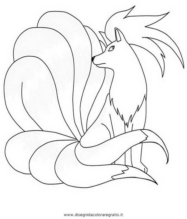 Ninetales pokemon coloring pages