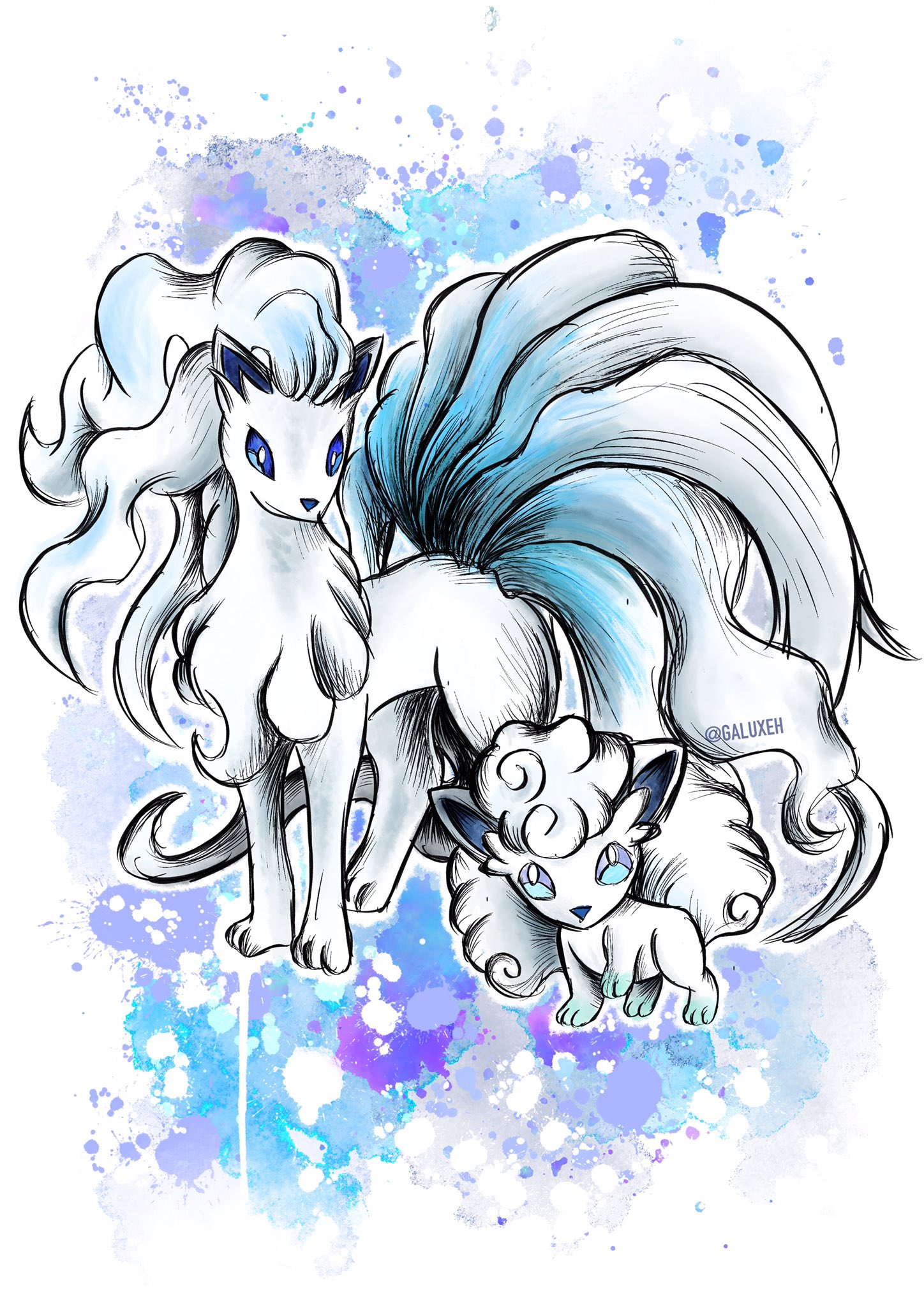 Holli galuxeh on x alolan ninetales and vulpix ninetales pokemon fanart vulpix pretty httpstcozoybaeak x