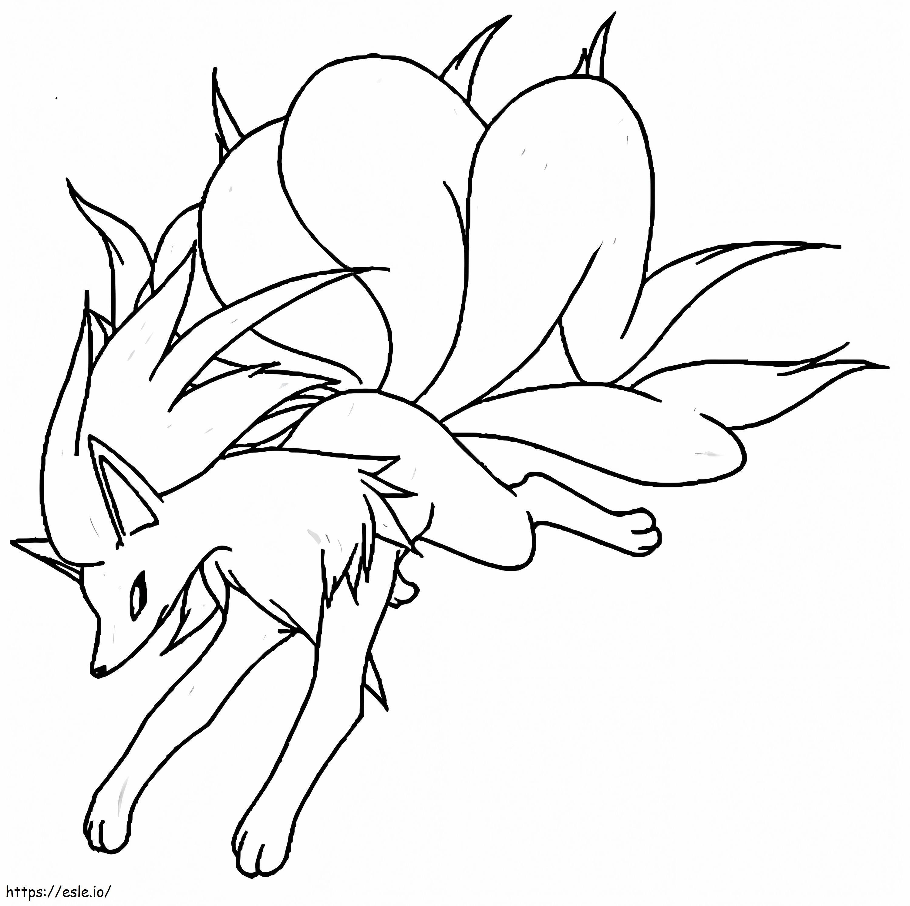 Ninetales coloring page