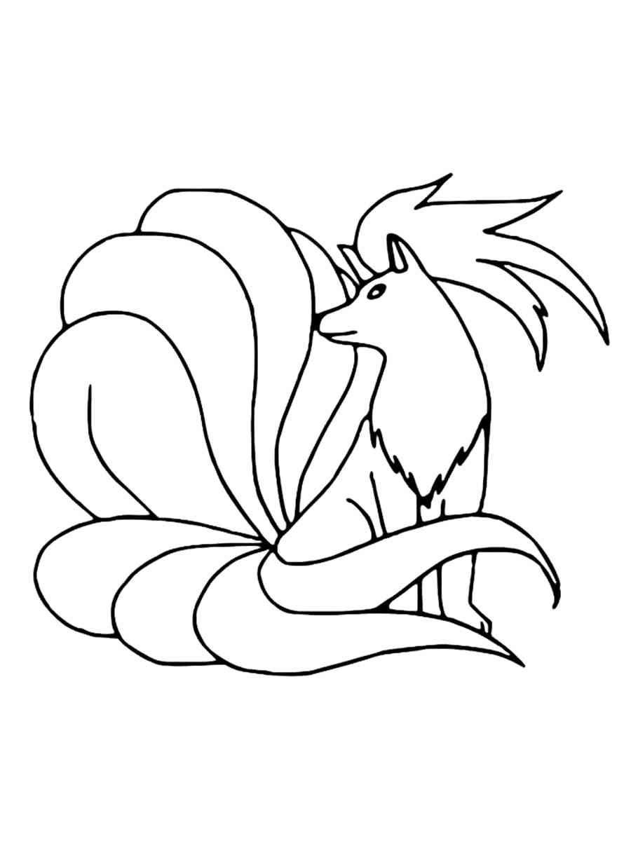 Ninetales pokemon coloring pages