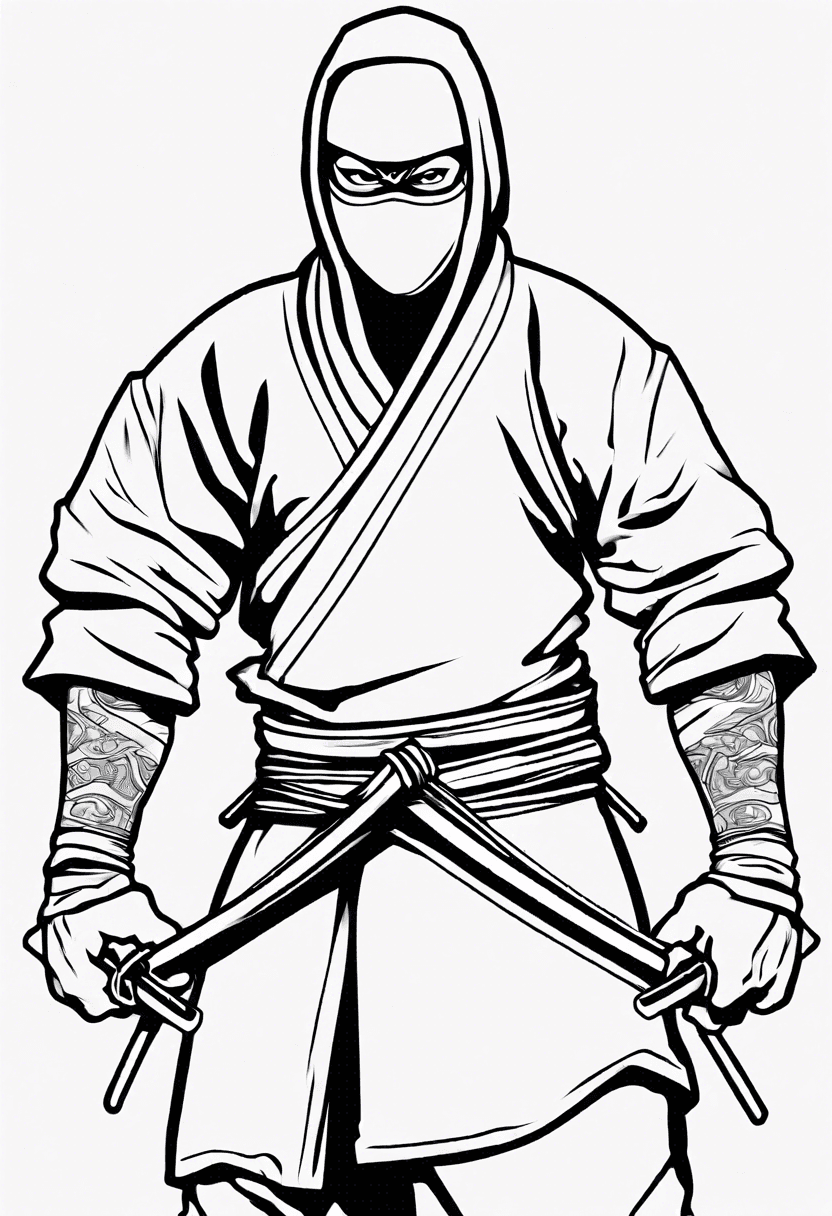 Ninja coloring pages