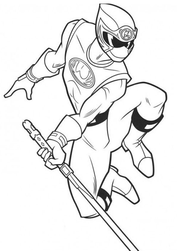 Coloring pages power rangers ninja coloring page