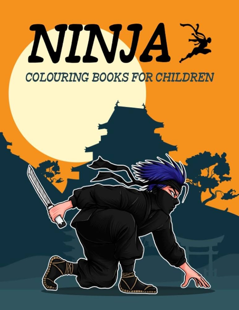 Ninja louring books for children the big ninja loring books for kids ages