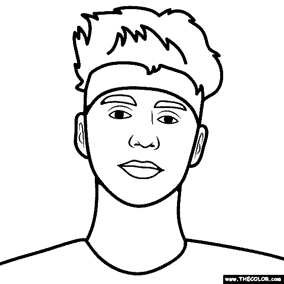 Ninja fortnite player coloring page