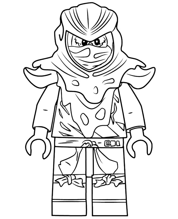 Evil green ninja coloring page ninjago