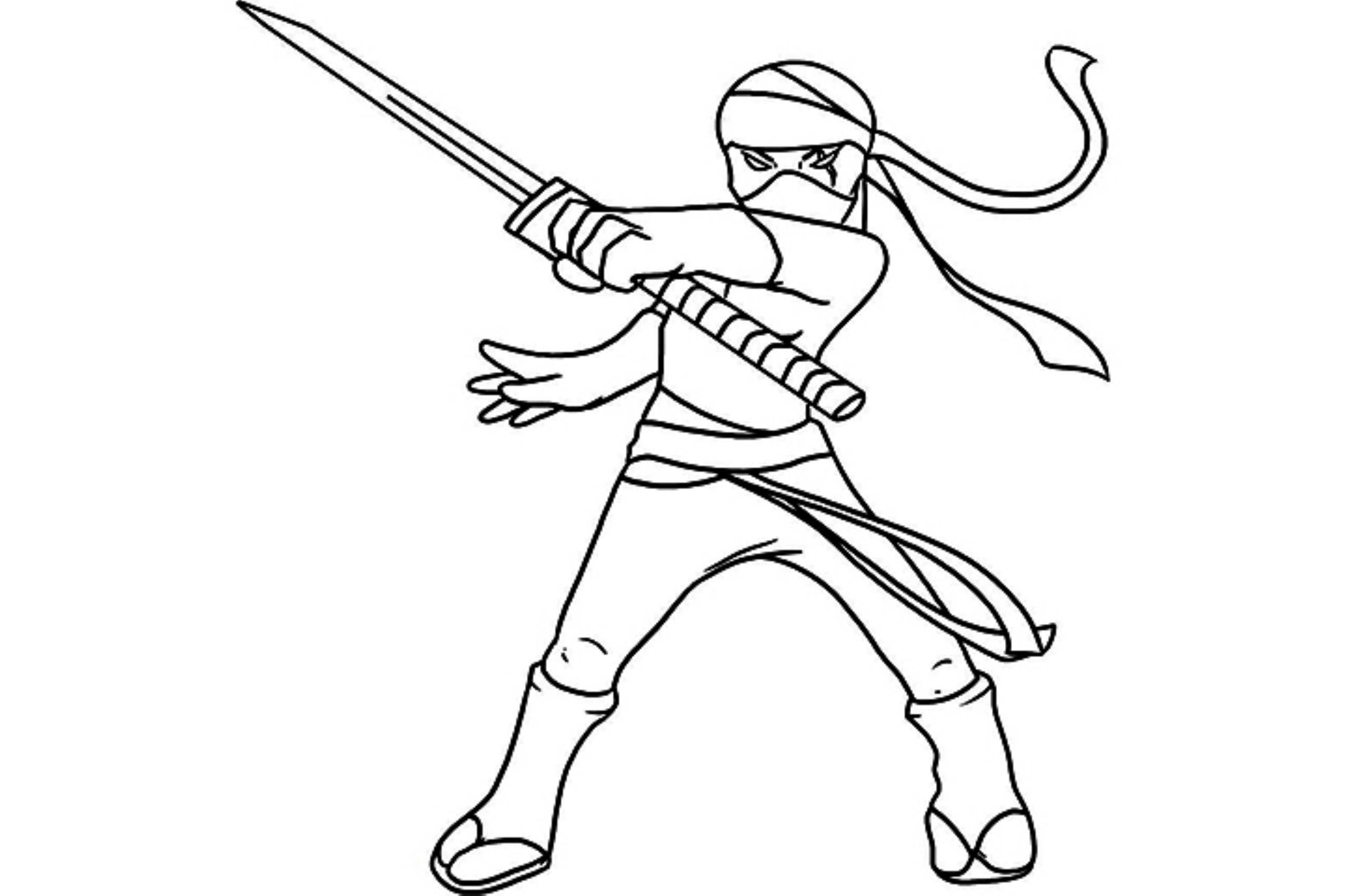 Ninja characters â free printable coloring pages