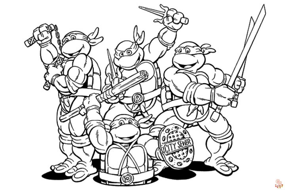 Ninja coloring pages