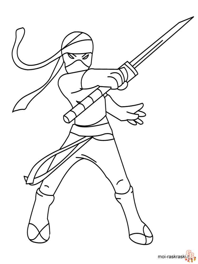 Ninja coloring pages