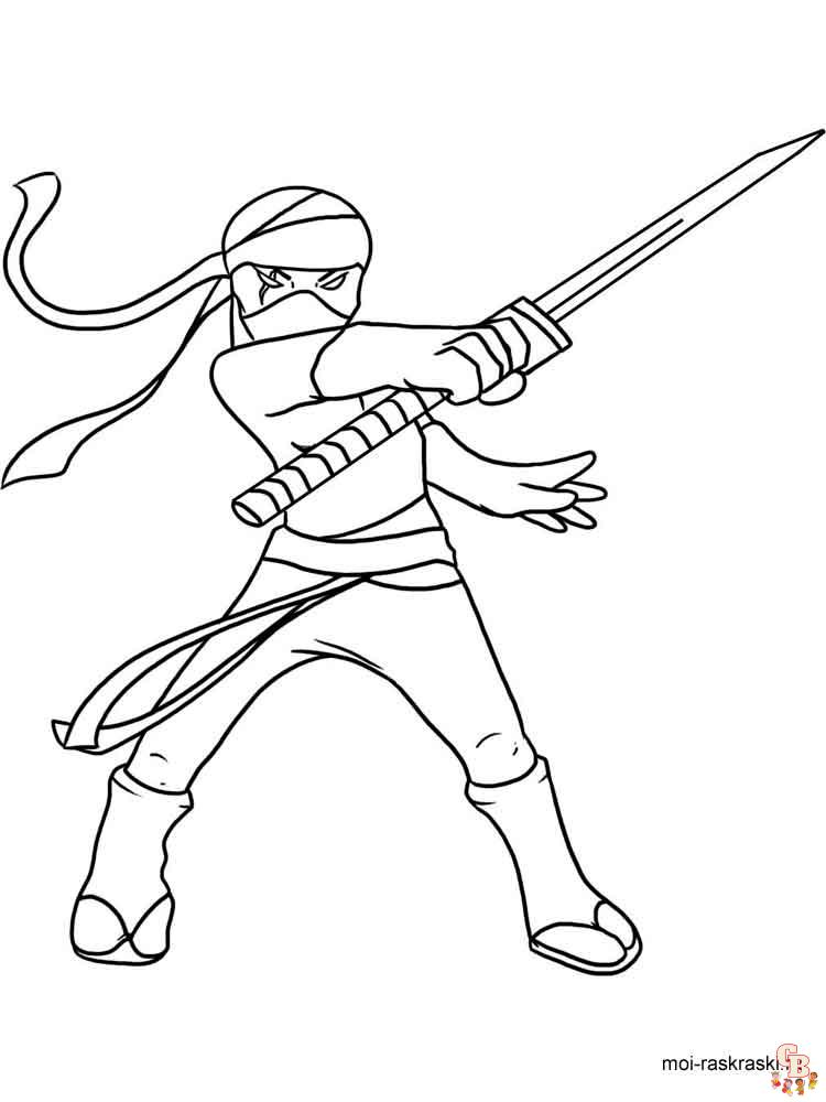 Ninja coloring pages