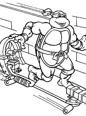 Teenage mutant ninja turtles coloring page