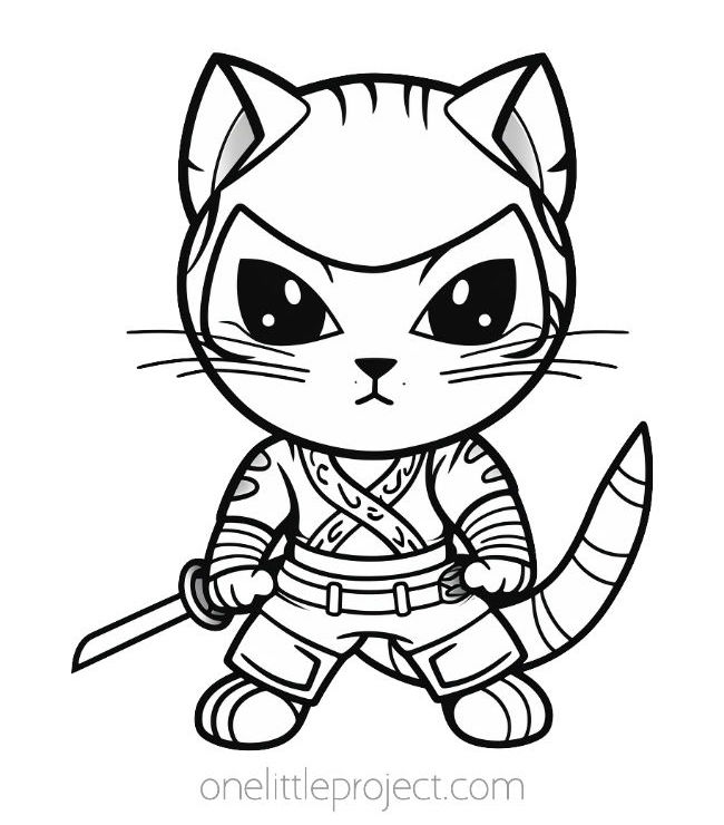 Cat coloring pages free printable kitten coloring sheets