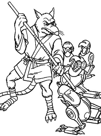 Teenage mutant ninja turtles coloring page