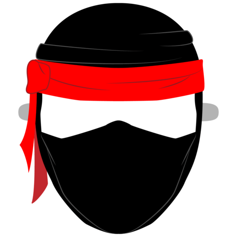 Ninja mask template free printable papercraft templates