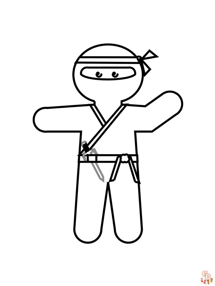 Ninja coloring pages