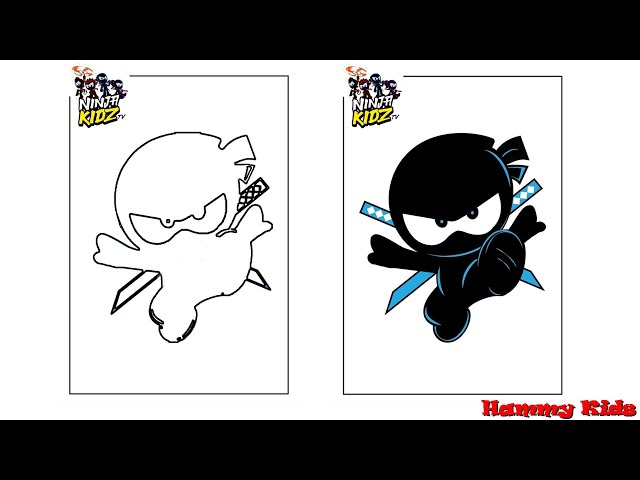 Ninja kidz tv how to draw ninja kidz tv logo hammy kids