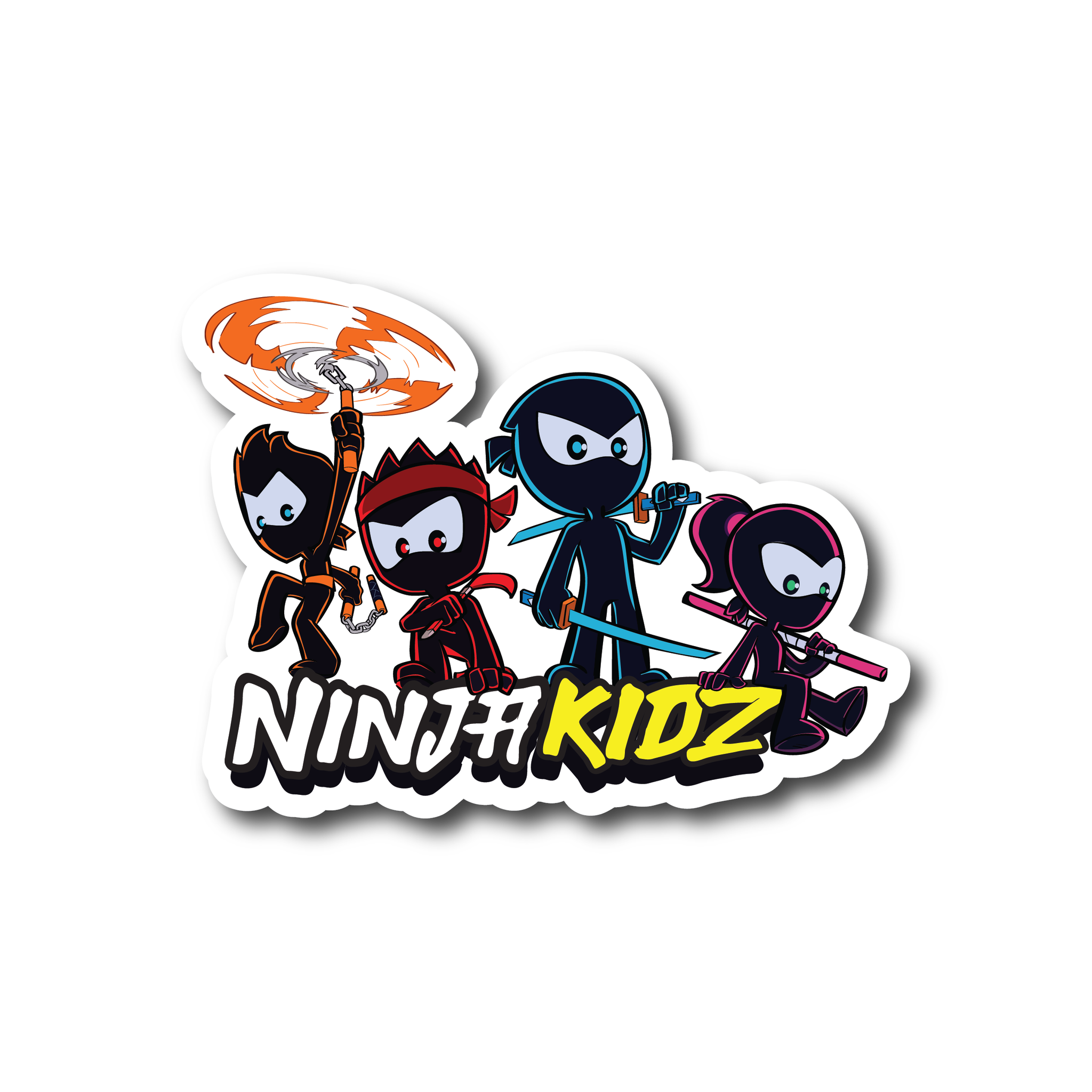 Ninja kidz cartoon decals â ninja kidz tv