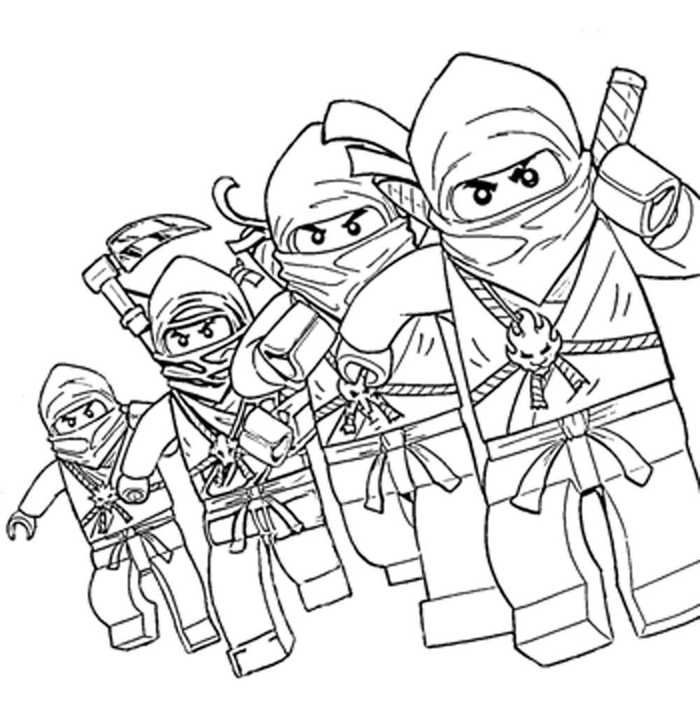 Lego ninjago coloring pages pdf to improve your kids coloring skill