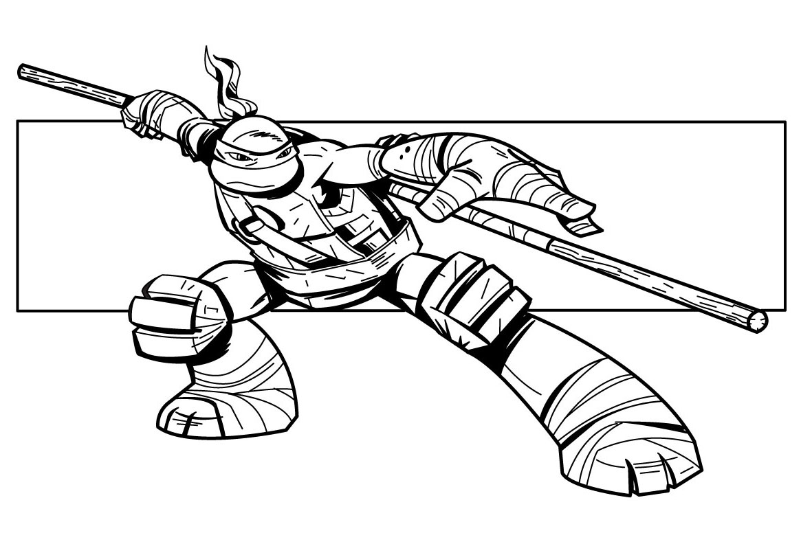 Ninja turtles coloring pages to download for free