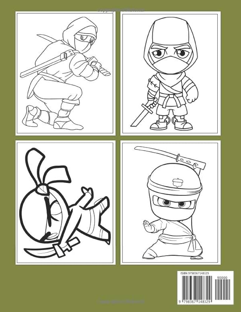 Ninja kids coloring book stunning coloring pages of ninja kids for teens adults to have fun and relax ideal gift for special occasions joy rainbow books