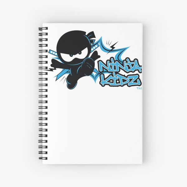 Ninja kids merch ninja kidz spark spiral notebook for sale by studiedbellart