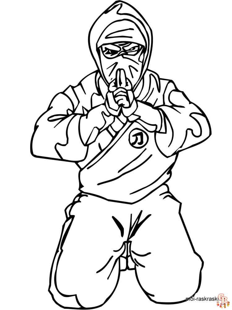 Ninja coloring pages