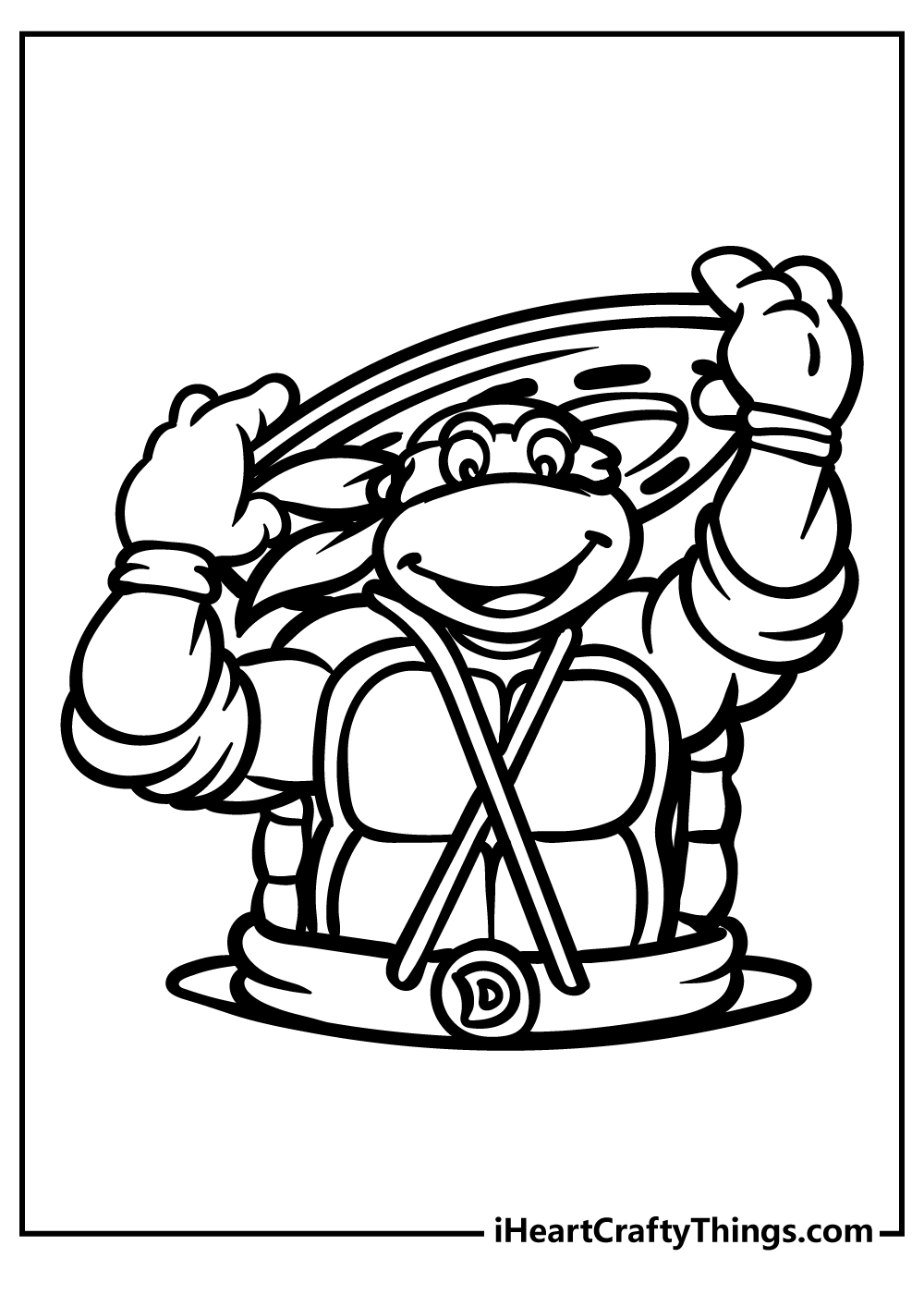 Ninja turtles coloring pages free printables