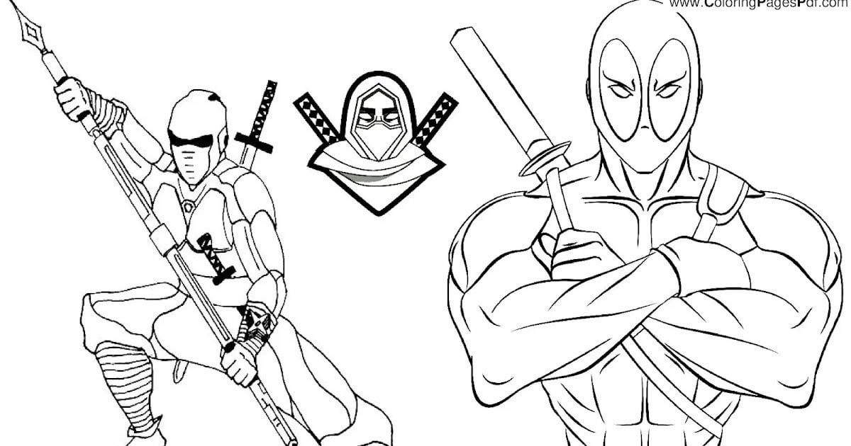 Ninja coloring pages pdf rcoloringpagespdf