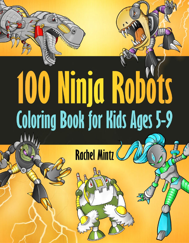 Ninja robots coloring pages for kids ages