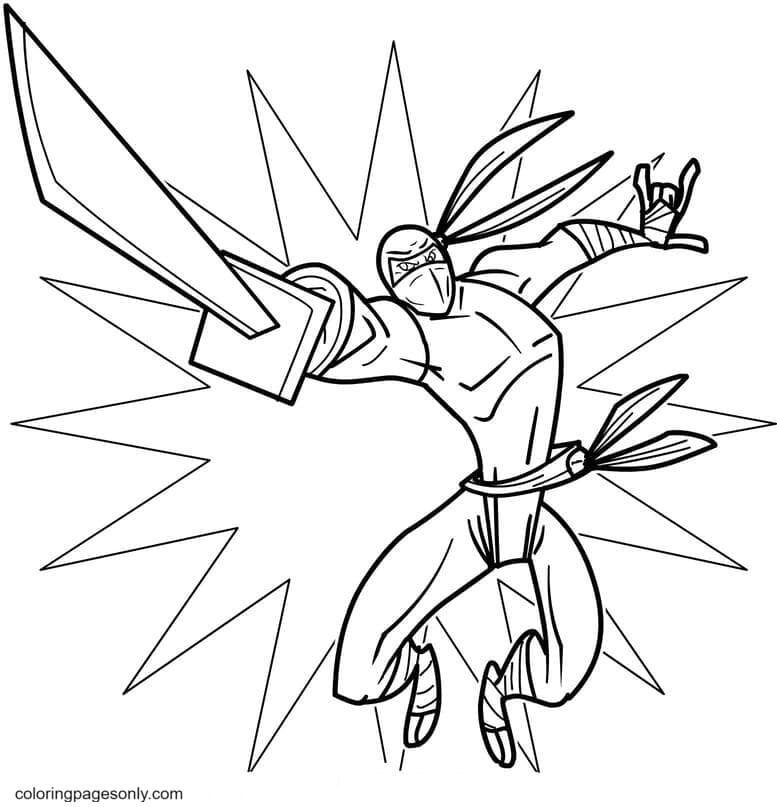 Ninja coloring pages printable for free download