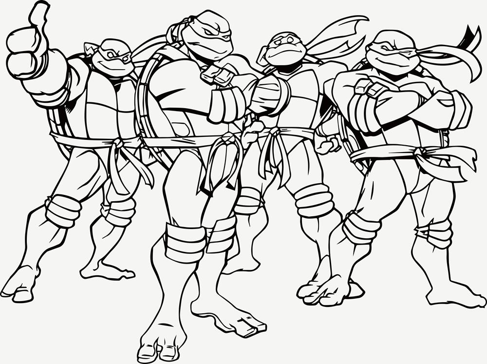 Printable coloring pages teenage mutant ninja turtles coloring pages gallery