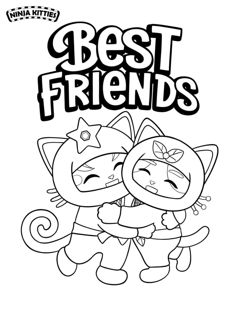 Available coloring activities and printables ninja kitties