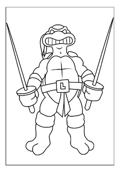 Unleash creativity with printable teenage mutant ninja turtles coloring pages