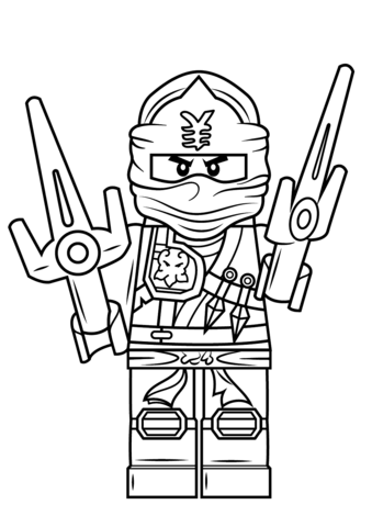 Lego ninjago jay zx coloring page free printable coloring pages