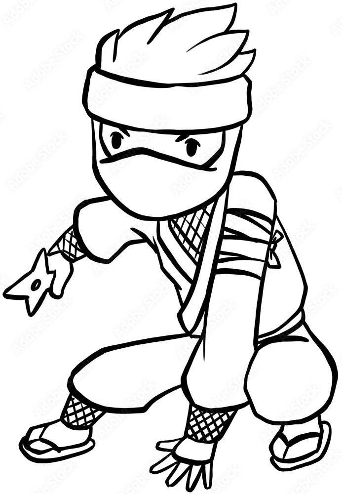 Ninja coloring pages printable