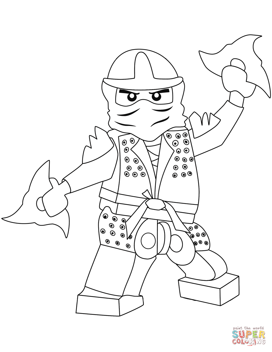 Ninjago green ninja coloring page free printable coloring pages