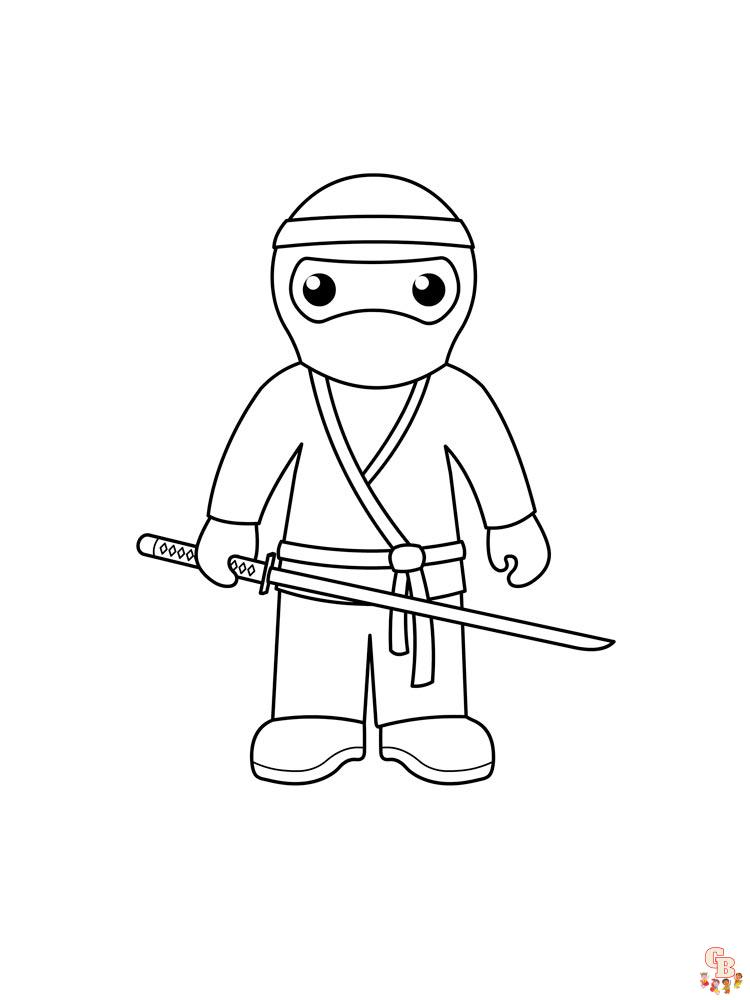 Ninja coloring pages