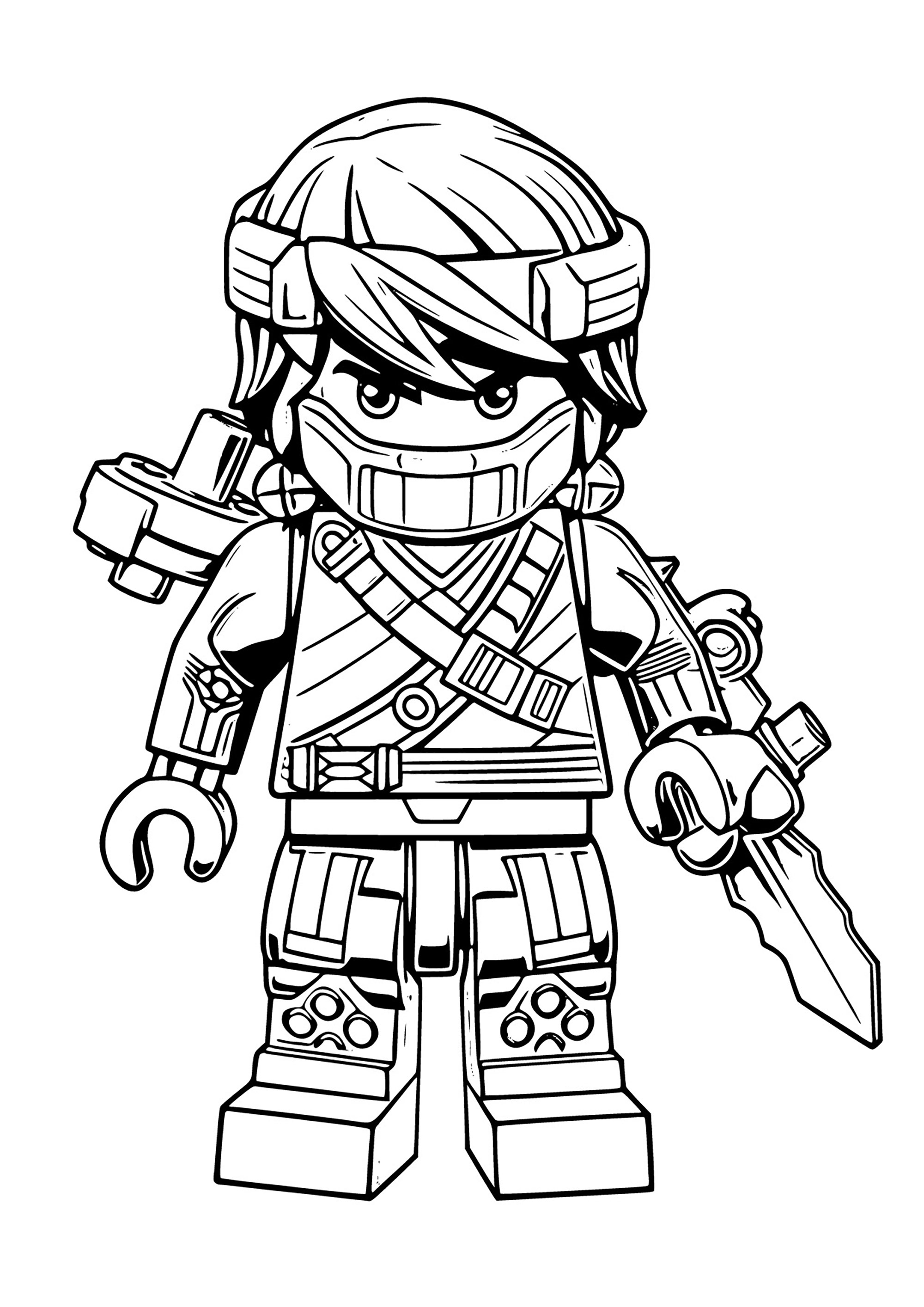 Free printable coloring pages lego ninjago character