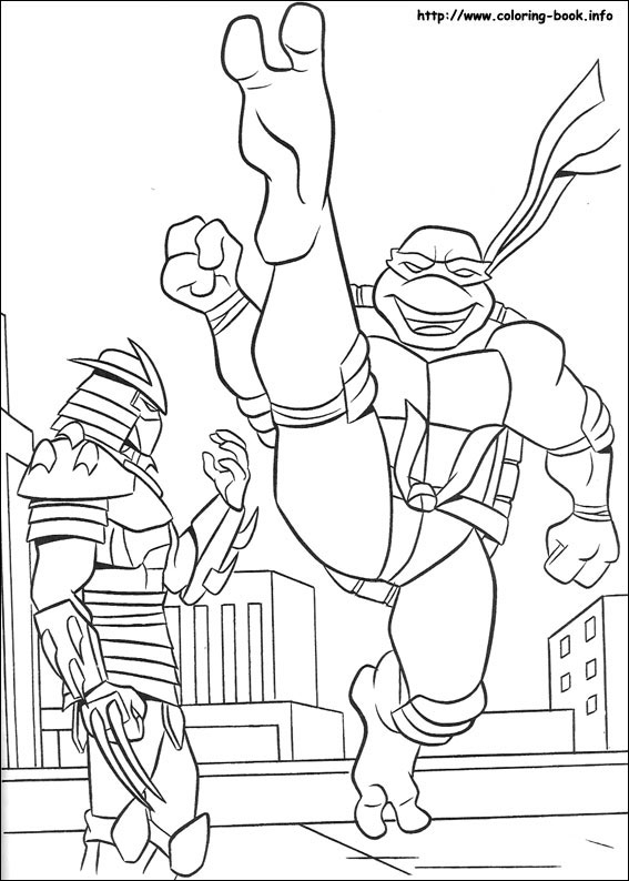 Teenage mutant ninja turtles coloring picture