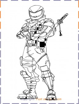 Ninja coloring pages fortnite print out