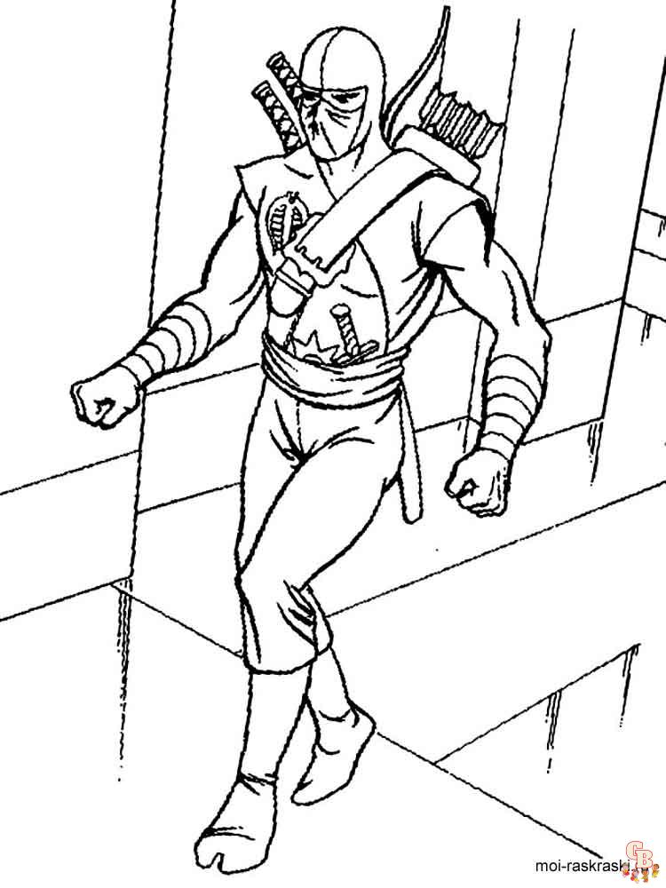 Ninja coloring pages