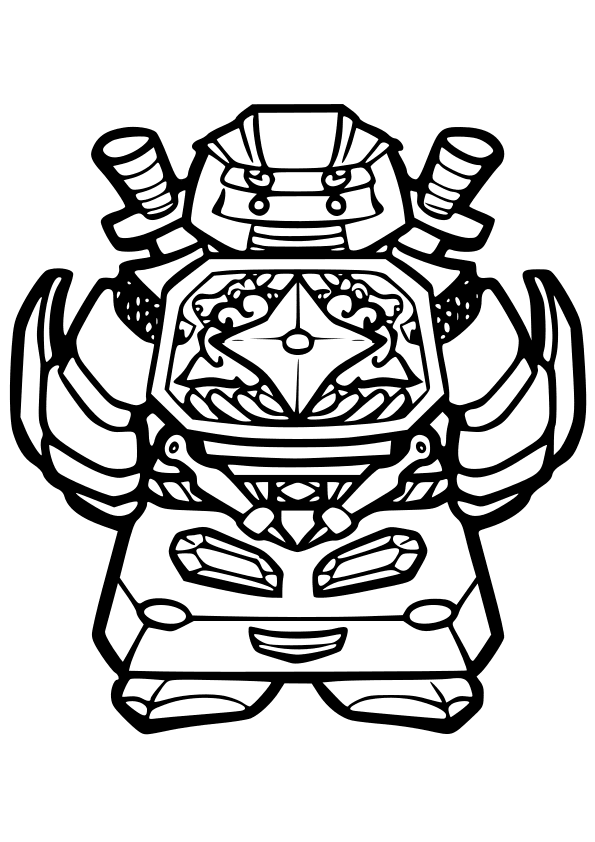 Ninja robot drawing for coloring page free printable nurieworld