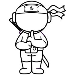 Ninja coloring pages