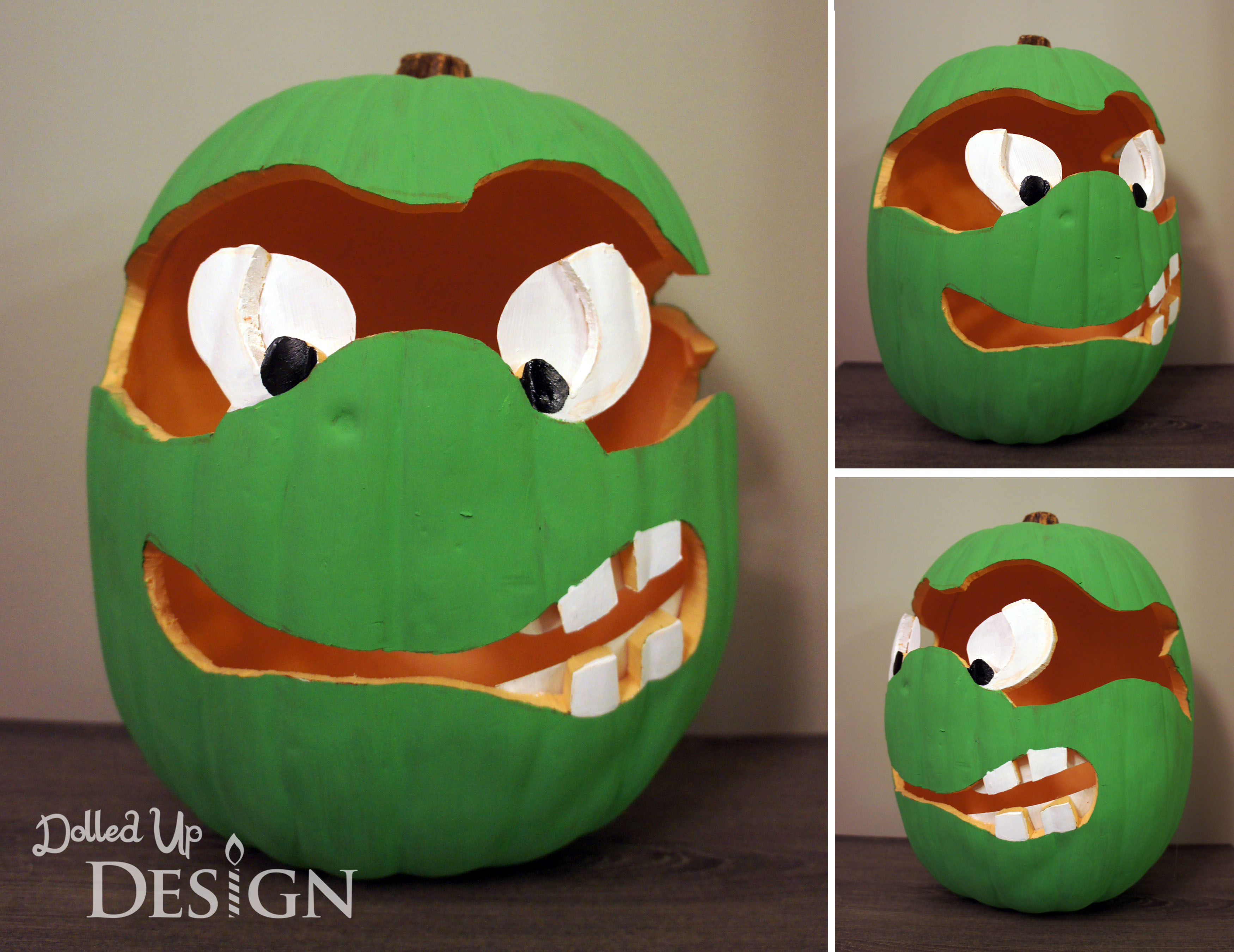 Ninja turtle pumpkin â foam edition