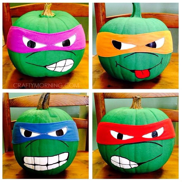 Halloween week ninja turtle pumpkins