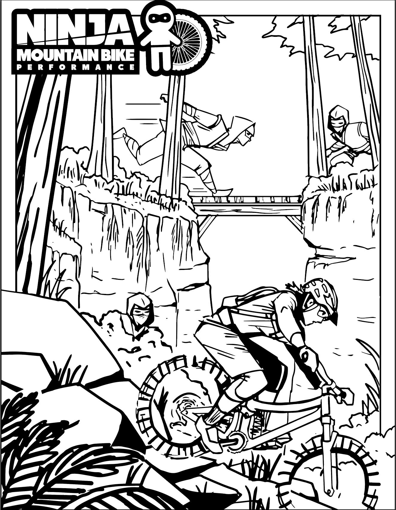 Ninja coloring pages