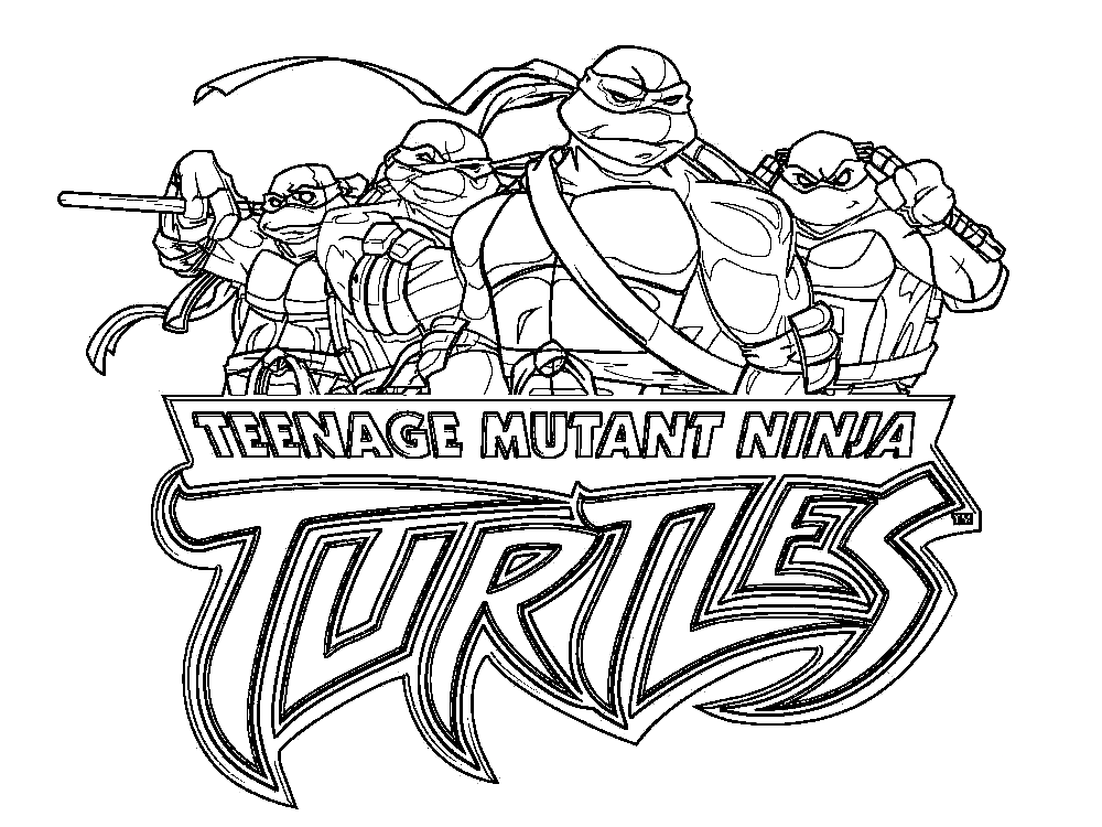 Ninja turtles coloring pages printable for free download