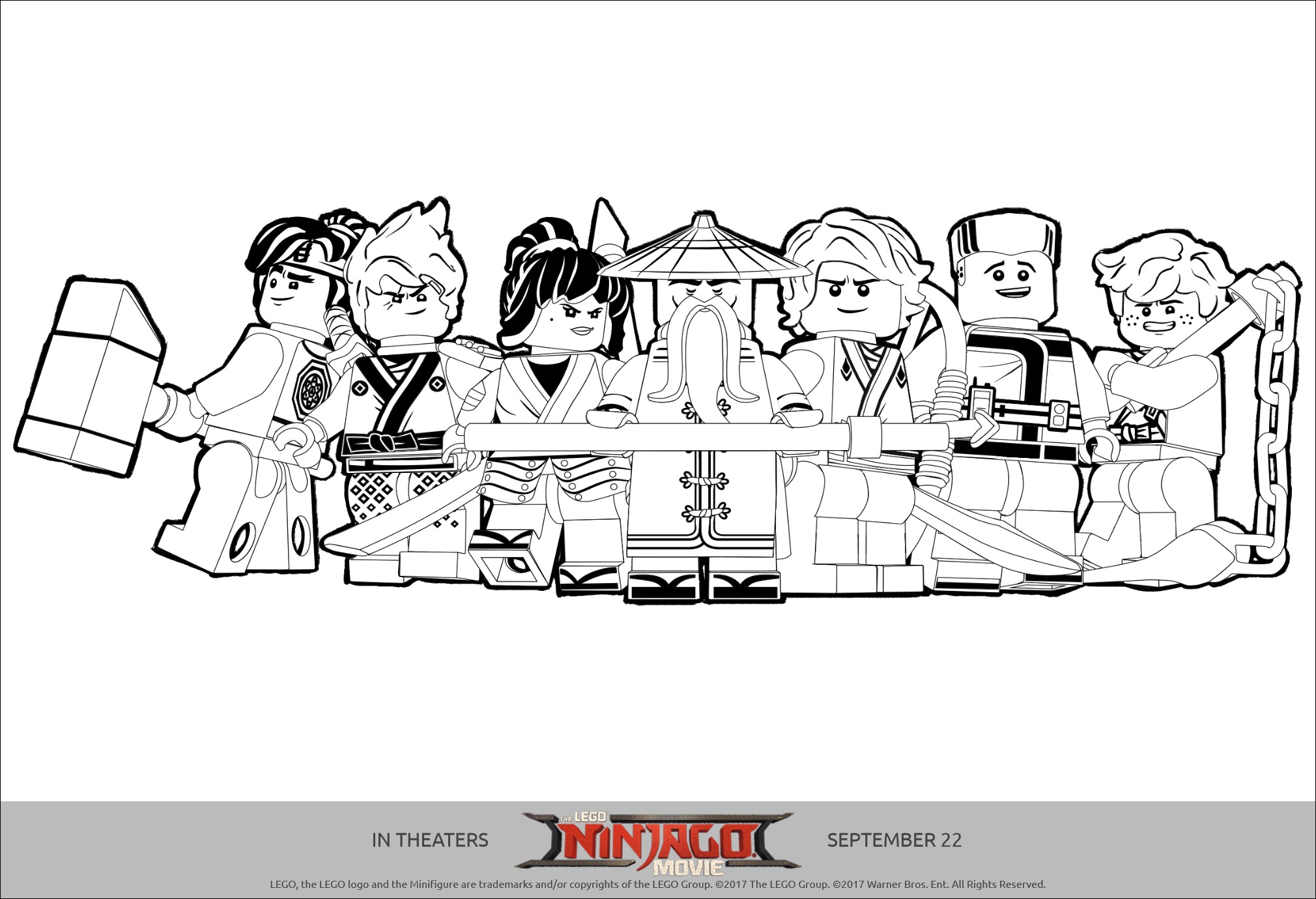 Lego ninjago printables coloring pages and activity sheets